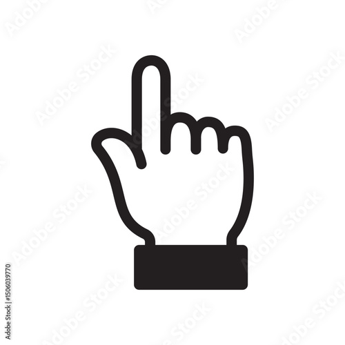 Gestures Of Human Hands, Pointing Towards The Top Icon In Trendy Design Vector Eps 10
