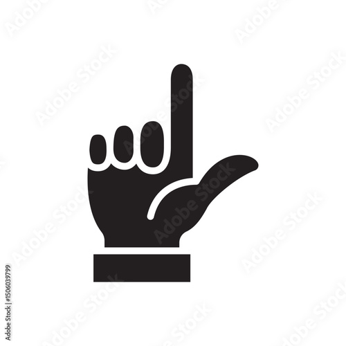 Gestures Of Human Hands, Pointing Towards The Top Icon In Trendy Design Vector Eps 10