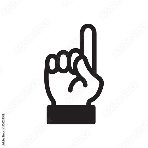 Gestures Of Human Hands, Pointing Towards The Top Icon In Trendy Design Vector Eps 10