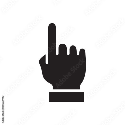 Gestures Of Human Hands, Pointing Towards The Top Icon In Trendy Design Vector Eps 10