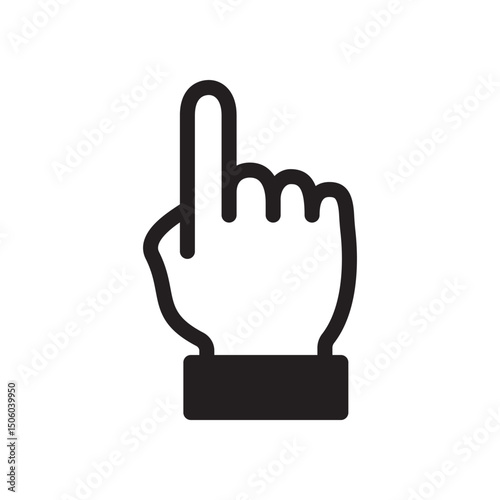 Gestures Of Human Hands, Pointing Towards The Top Icon In Trendy Design Vector Eps 10