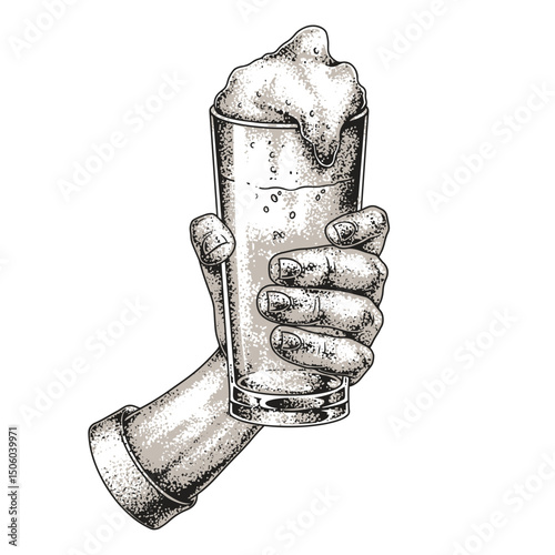Enjoying a cold beer on a sunny day