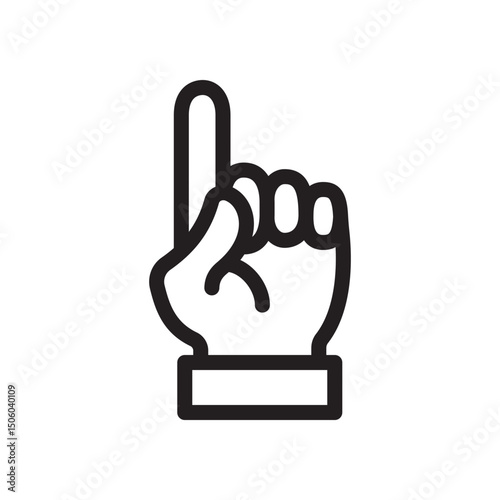 Gestures Of Human Hands, Pointing Towards The Top Icon In Trendy Design Vector Eps 10