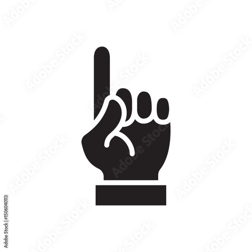 Gestures Of Human Hands, Pointing Towards The Top Icon In Trendy Design Vector Eps 10