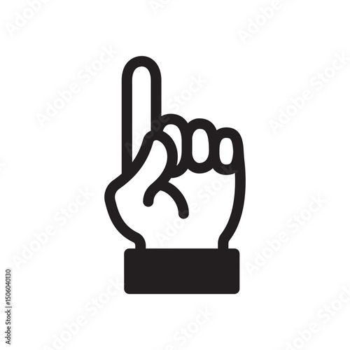 Gestures Of Human Hands, Pointing Towards The Top Icon In Trendy Design Vector Eps 10