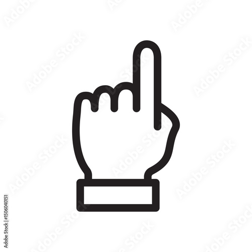 Gestures Of Human Hands, Pointing Towards The Top Icon In Trendy Design Vector Eps 10