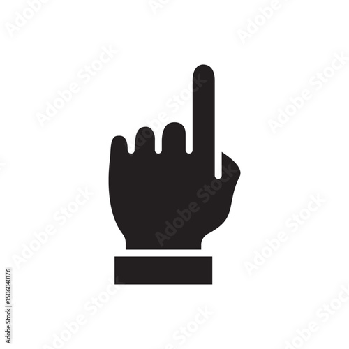 Gestures Of Human Hands, Pointing Towards The Top Icon In Trendy Design Vector Eps 10