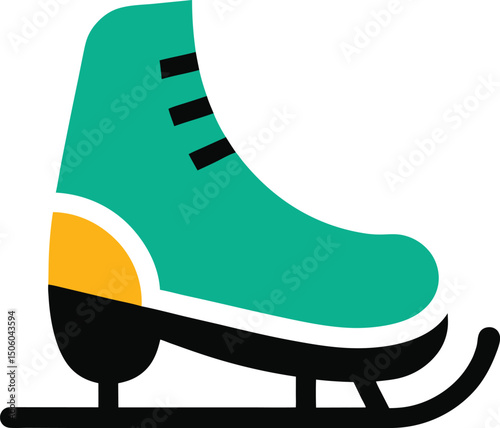 roller skates on white background