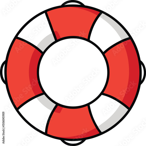 life buoy isolated on white