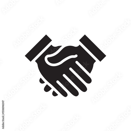 Handshake Icon In Trendy Design Vector Eps 10
