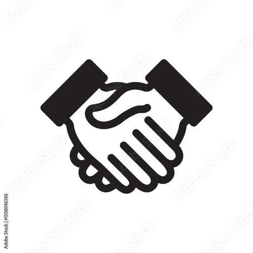 Handshake Icon In Trendy Design Vector Eps 10