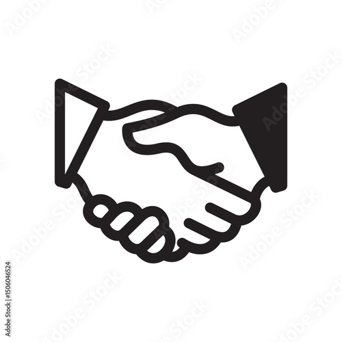 Handshake Icon In Trendy Design Vector Eps 10