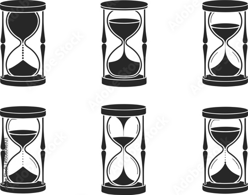 A set of Hourglass Vector designs.