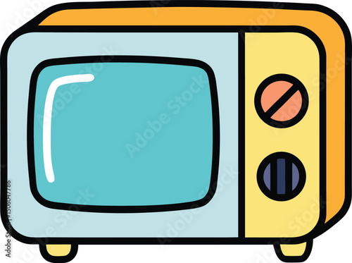retro tv vector illustration