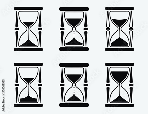 A set of Hourglass Vector designs.