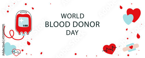 Blood donation illustration concept .Vector