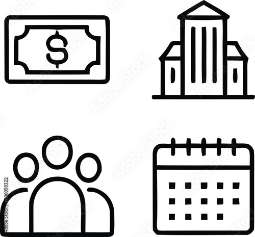 Business and Finance icon Vector illustrator