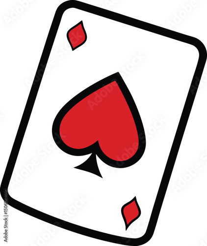Playing card icon vector illustration