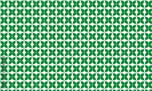 Seamless Green Leaf Pattern on White Background, Abstract Modern Botanical Repeat Design with Leaves, Minimalist Nature Motif: Fresh Green Foliage Texture.
