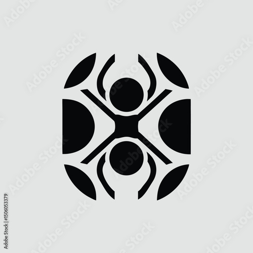 radiation symbol on a white background