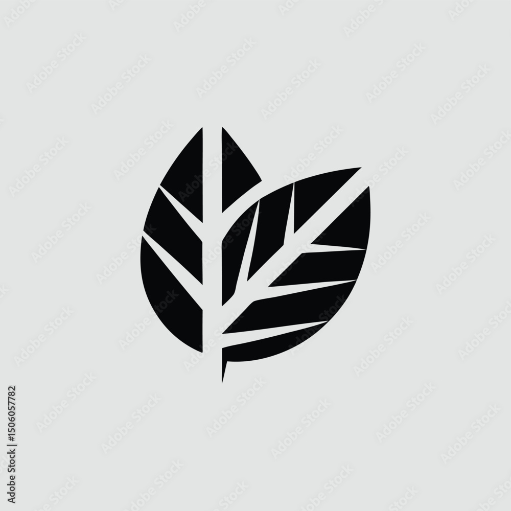 Fototapeta premium leaf icon vector illustration