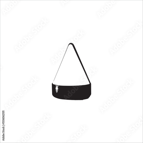 table lamp, with a stable bottom, triangular at the top