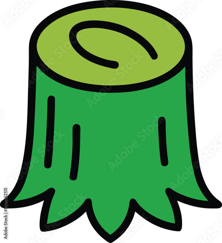 Tree stump icon vector illustration