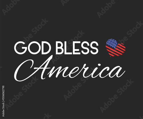 God bless America, Pride in freedom July 4 art
