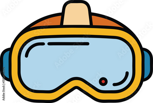vector illustration of a Goggle