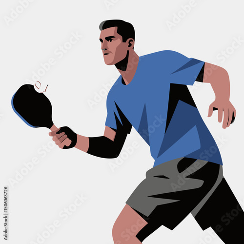 tennis player hitting ball