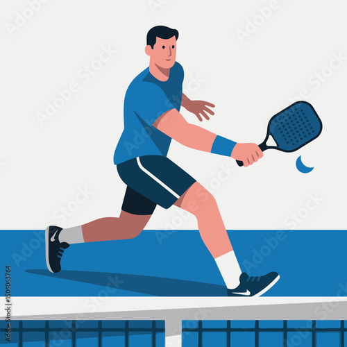 tennis player hitting ball