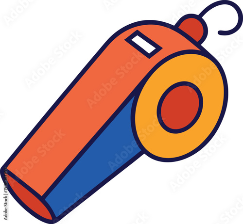 vector illustration of a Whistle