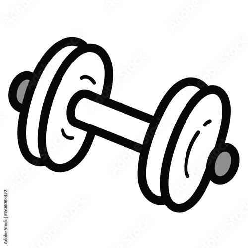 dumbbell isolated on white background