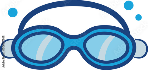 swimming goggles vector illustration