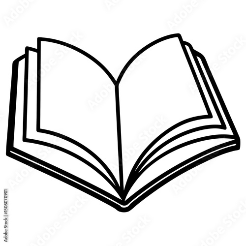 open book vector