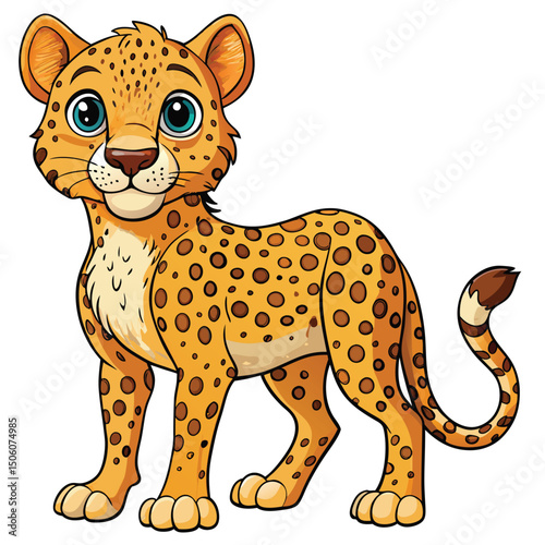 Cute cartoon cheetah (1)