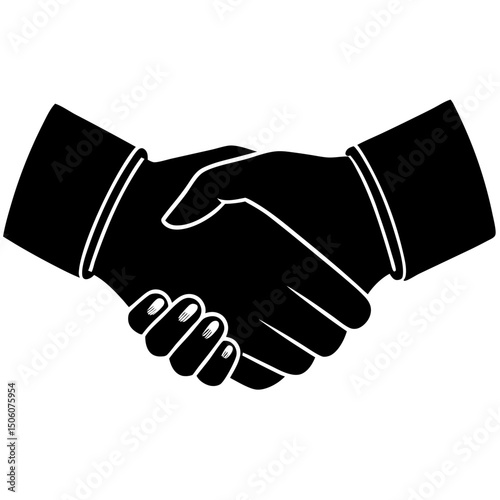 handshake vector illustration