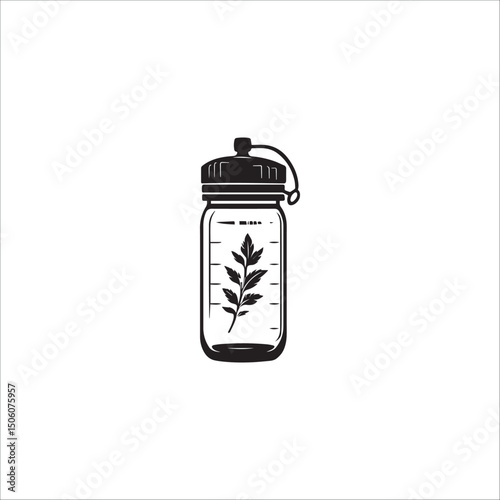 Eco-friendly reusable water and beverage bottle with valve cap