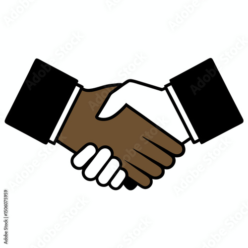 handshake vector illustration