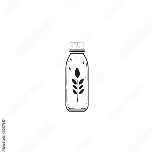 Eco-friendly reusable water and beverage bottle with wooden lid
