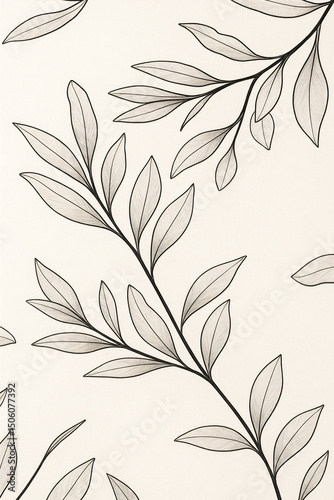 seamless pattern with leaves