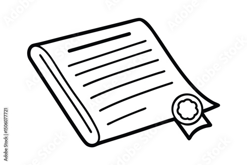 Official document legal paper contract agreement seal