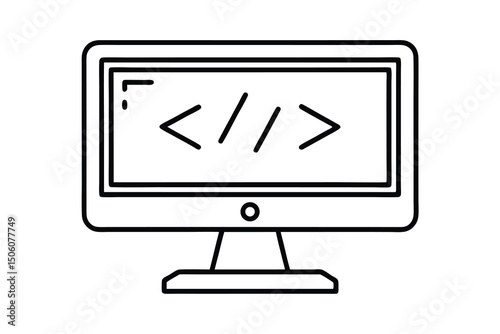 Computer screen displaying code programming software development