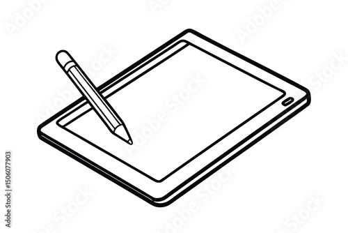 Digital tablet stylus pen drawing sketching design