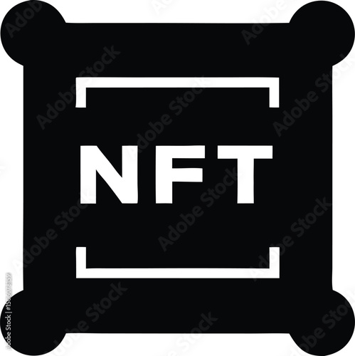 NFT icon, Non-fungible token,