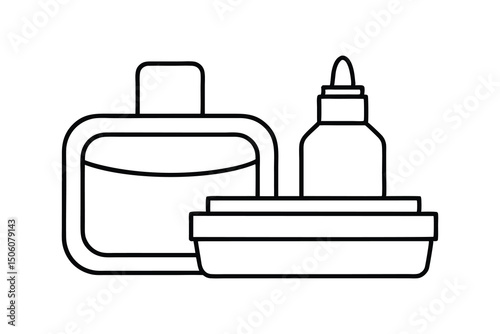 Bathroom essentials set perfume bottle spray container
