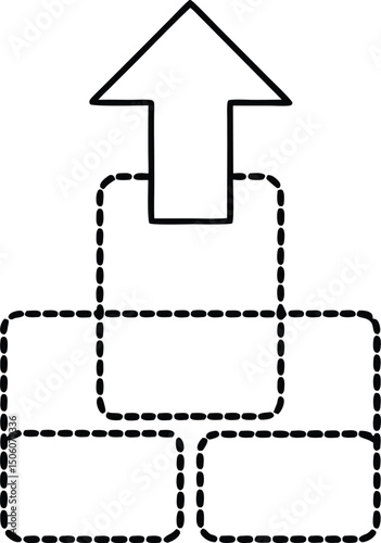 Line style icons of blockchain: quantum resistant blockchain, future blockchain tech, blockchain scaling solution, blockchain zero-knowledge proof, blockchain sidechain solution, layer 2 blockchain,