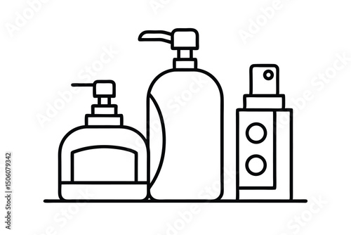Bathroom essentials liquid soap dispenser spray bottle