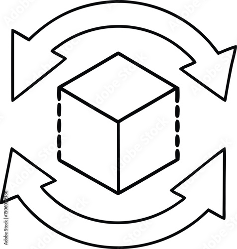 blockchain icon. crypto currency block chain logo icon isolated vector white background