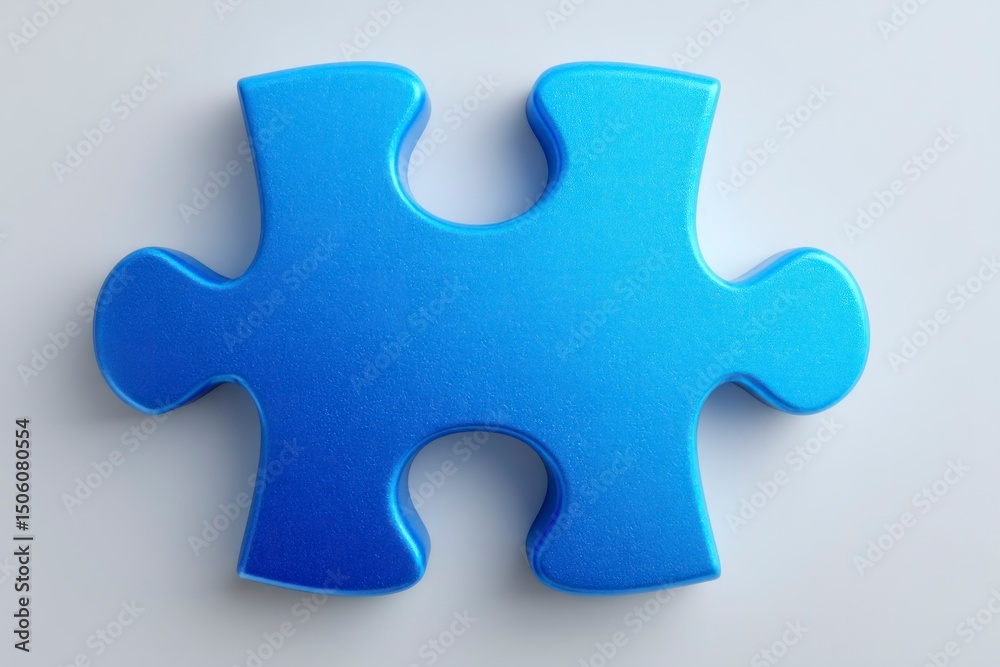 Blue Puzzle Piece A Vibrant and Detailed Image for Design Education and Creativity Concepts Blue Puzzle Piece A Vibrant and Detailed Image for Design Education and Creativity Concepts